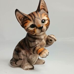 Harvey Knox Kingdom Global Art Vtg. Tabby Cat Kitten
